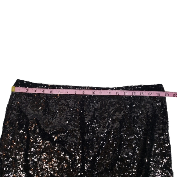Halogen Black Sequin Pencil Skirt Party NYE Sz XL - Picture 8 of 8
